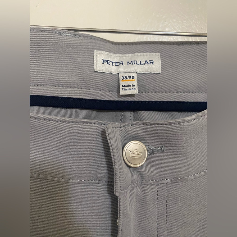 Peter Millar eb66 Performance Five Pocket Pant in Grey Gale Color - Picture 7 of 10